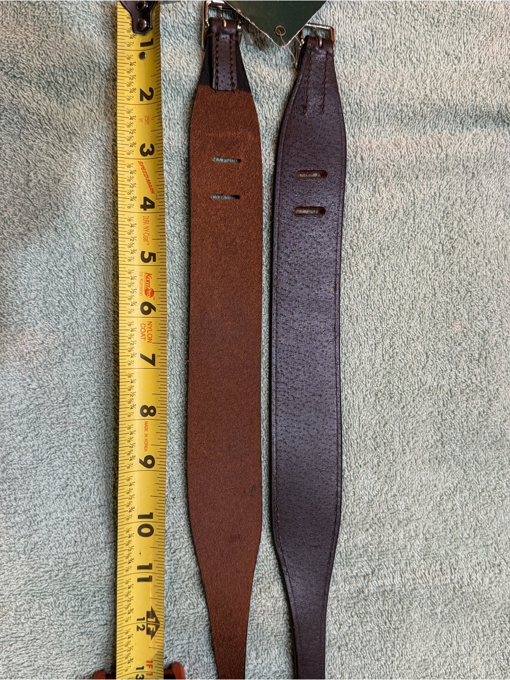 Equestrian Brown Leather Jod ( around calf of riders leg ) Strap size M